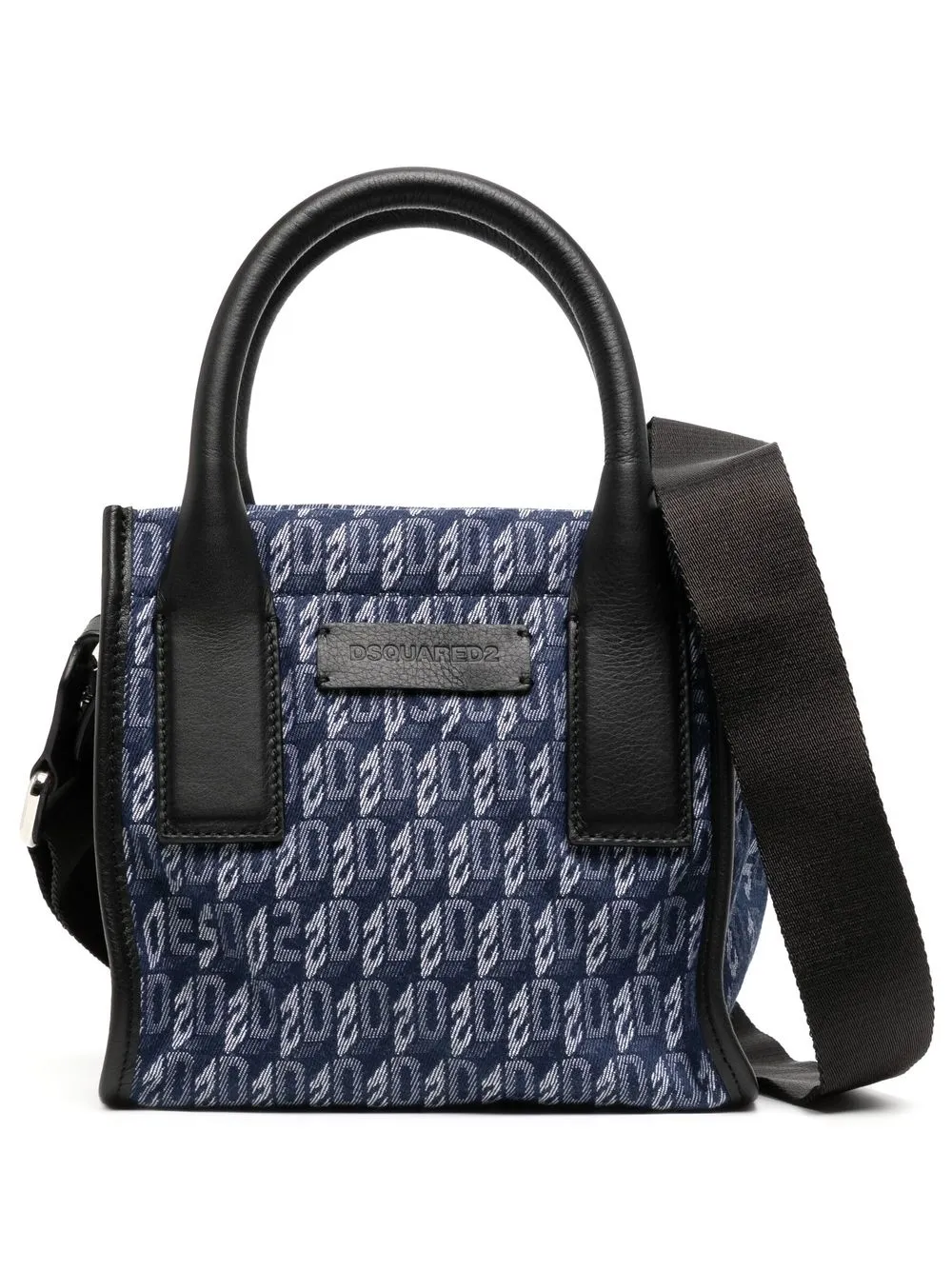 

Dsquared2 monogram-print shoulder bag - Blue
