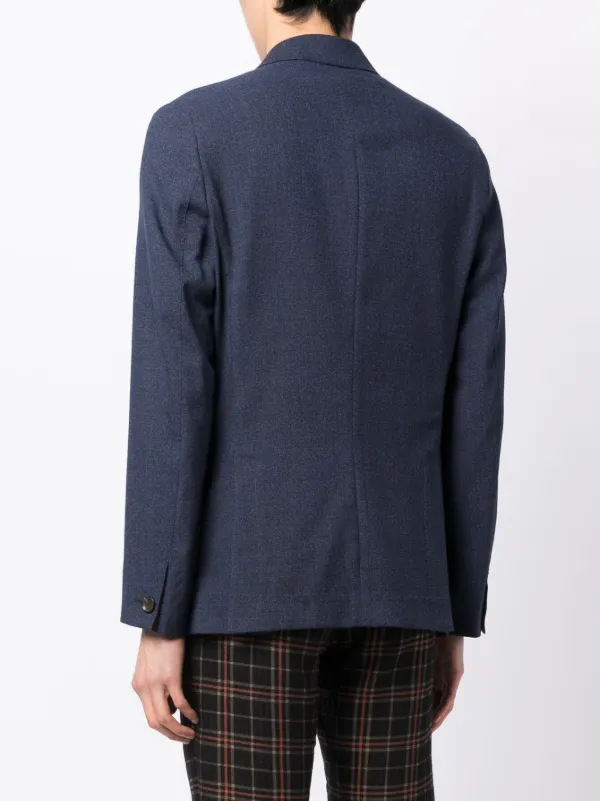 Paul Smith single-breasted Wool Blazer | Blue | FARFETCH