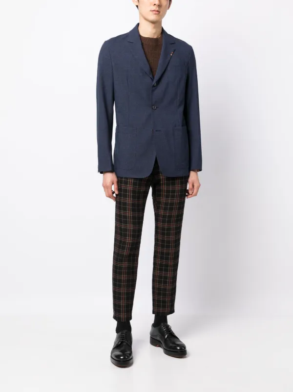 Paul Smith single-breasted Wool Blazer | Blue | FARFETCH
