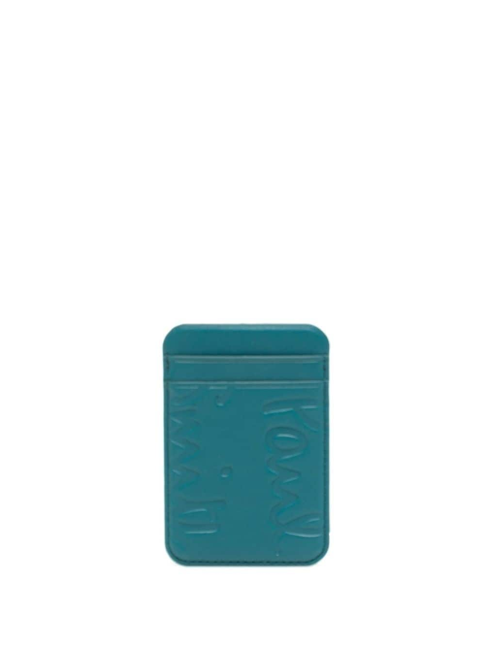 Paul Smith Debossed-logo Cardholder In Green