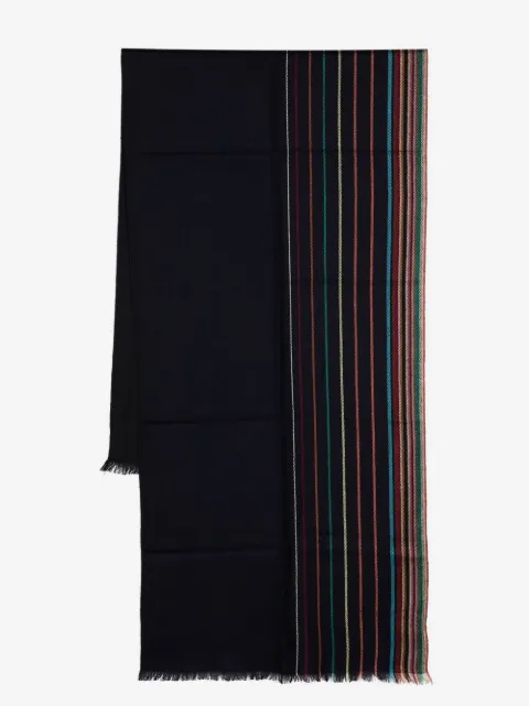 Paul Smith wool-silk signature stripe scarf