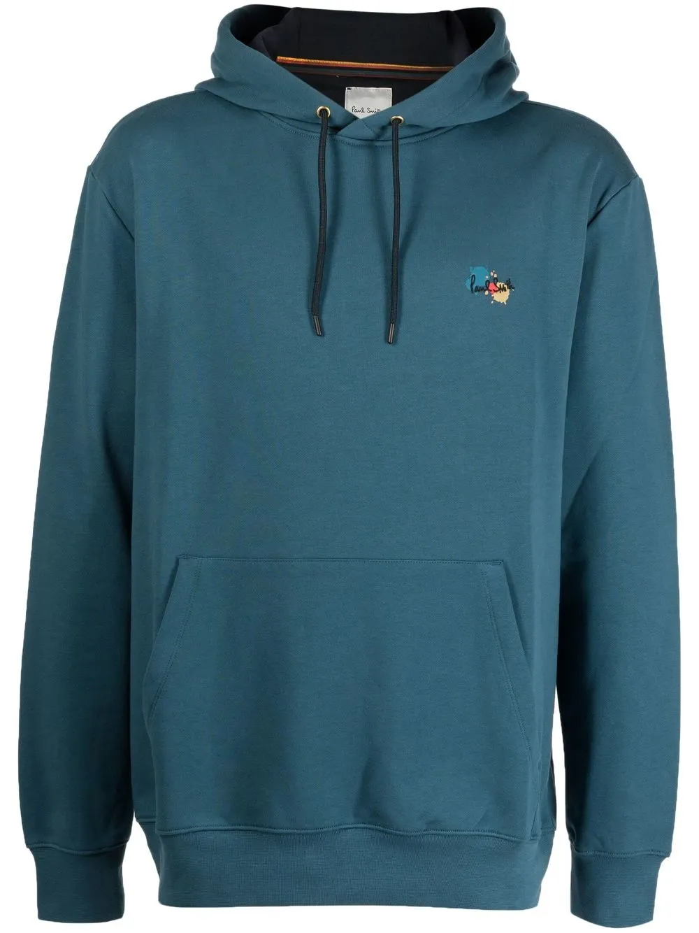 

Paul Smith embroidered-logo cotton hoodie - Blue