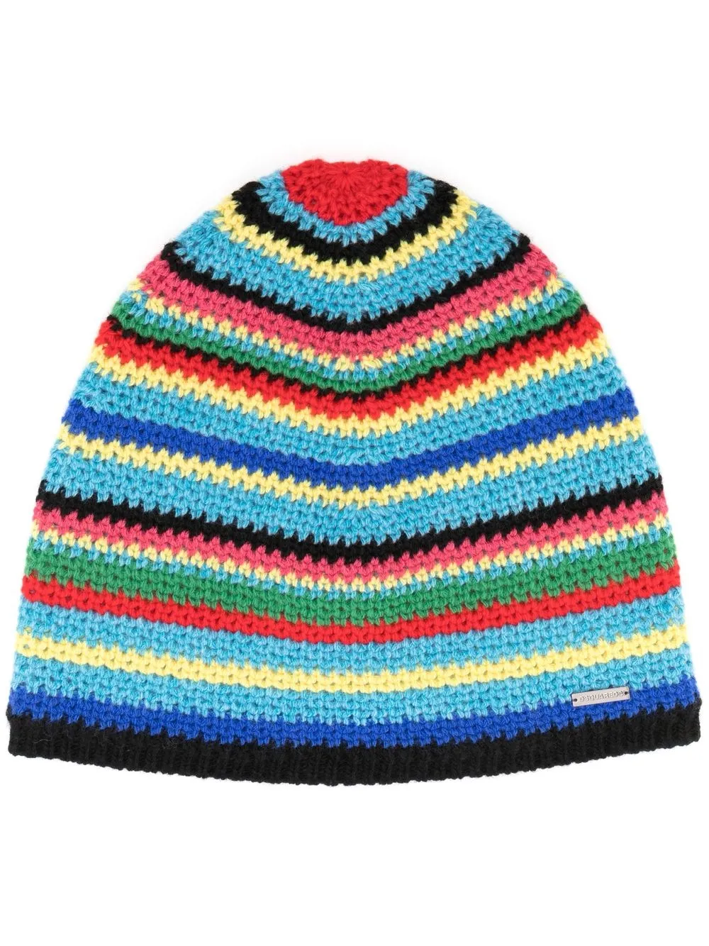 

Dsquared2 horizontal-stripe knitted beanie - Blue