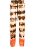 AMIRI tie-dye print cotton track pants - Brown