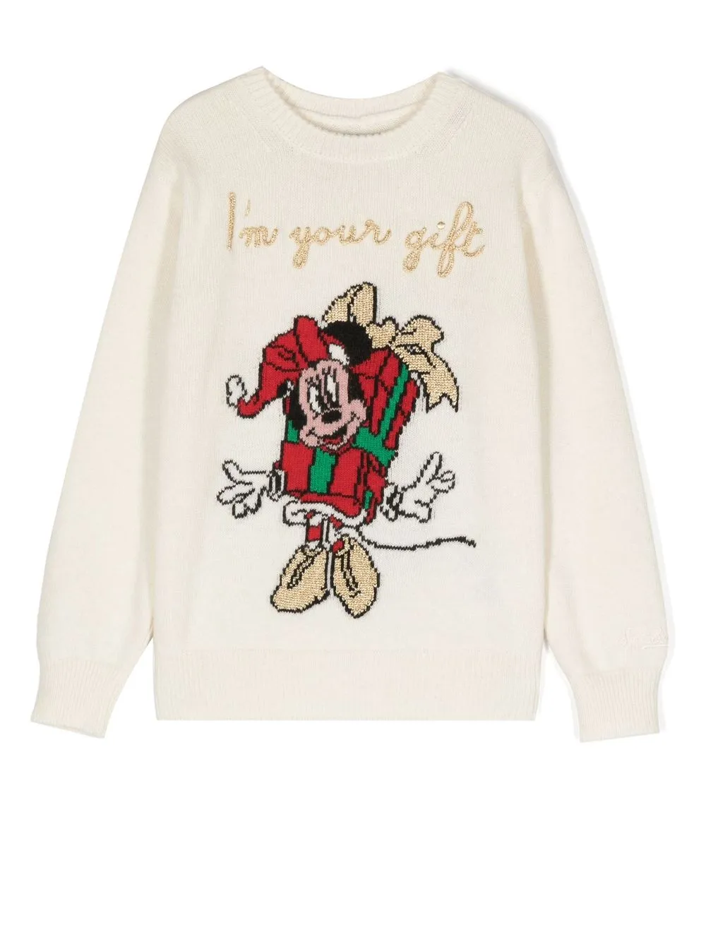 

MC2 Saint Barth Kids Minnie Mouse intarsia-knit sweater - Neutrals