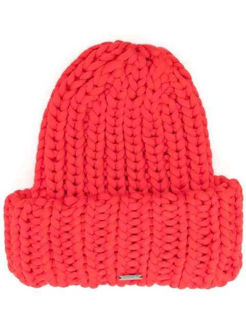DSQUARED2 ribbed-knit beanie hat