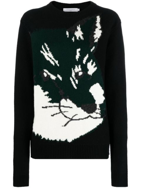 Maison Kitsuné - Fox Head jacquard jumper