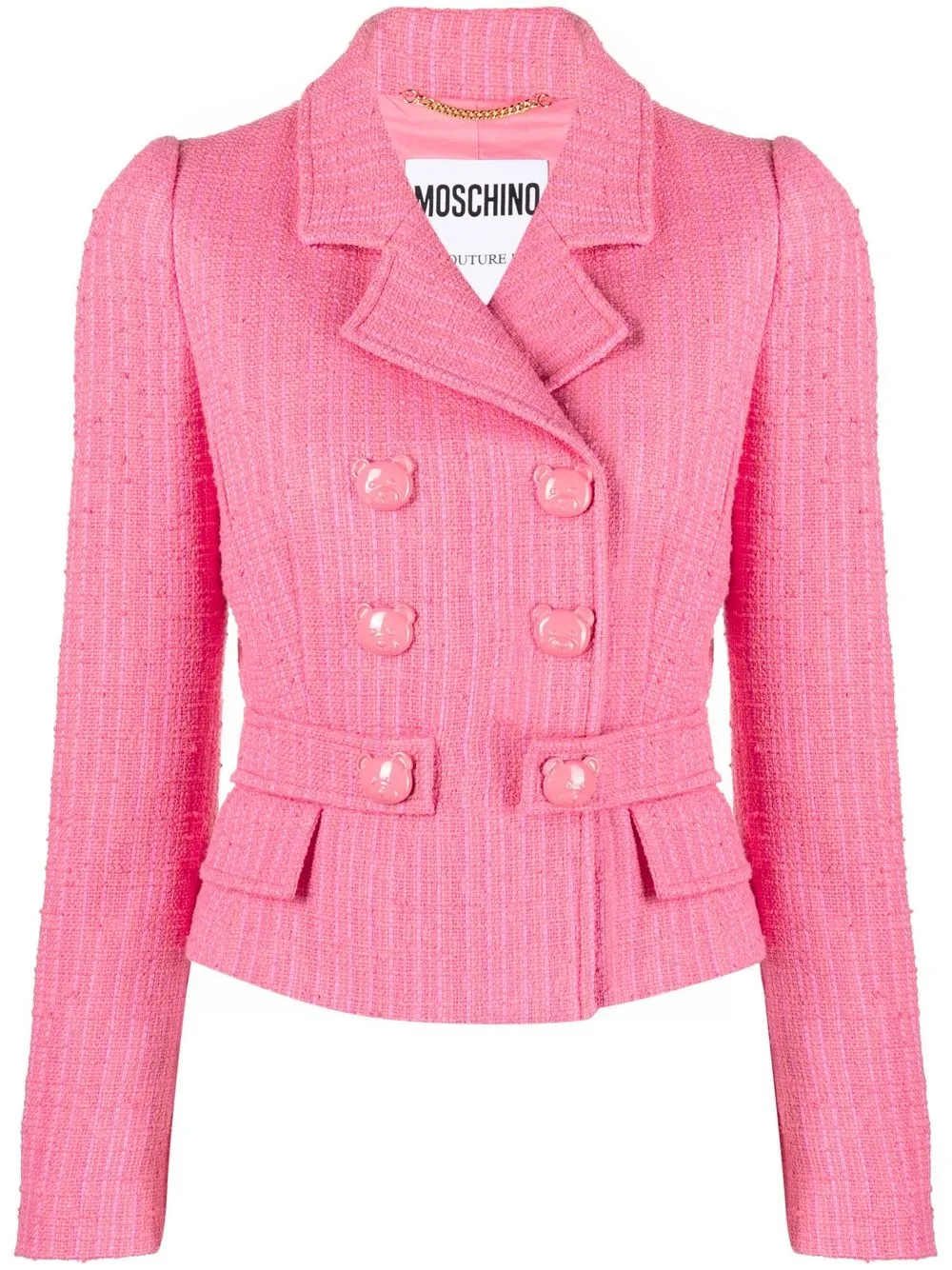 

Moschino chamarra con doble botonadura - Rosado