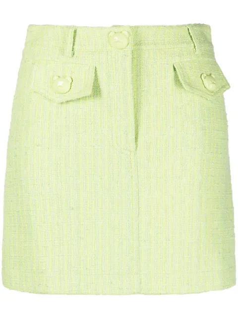 Moschino high-waisted tweed skirt