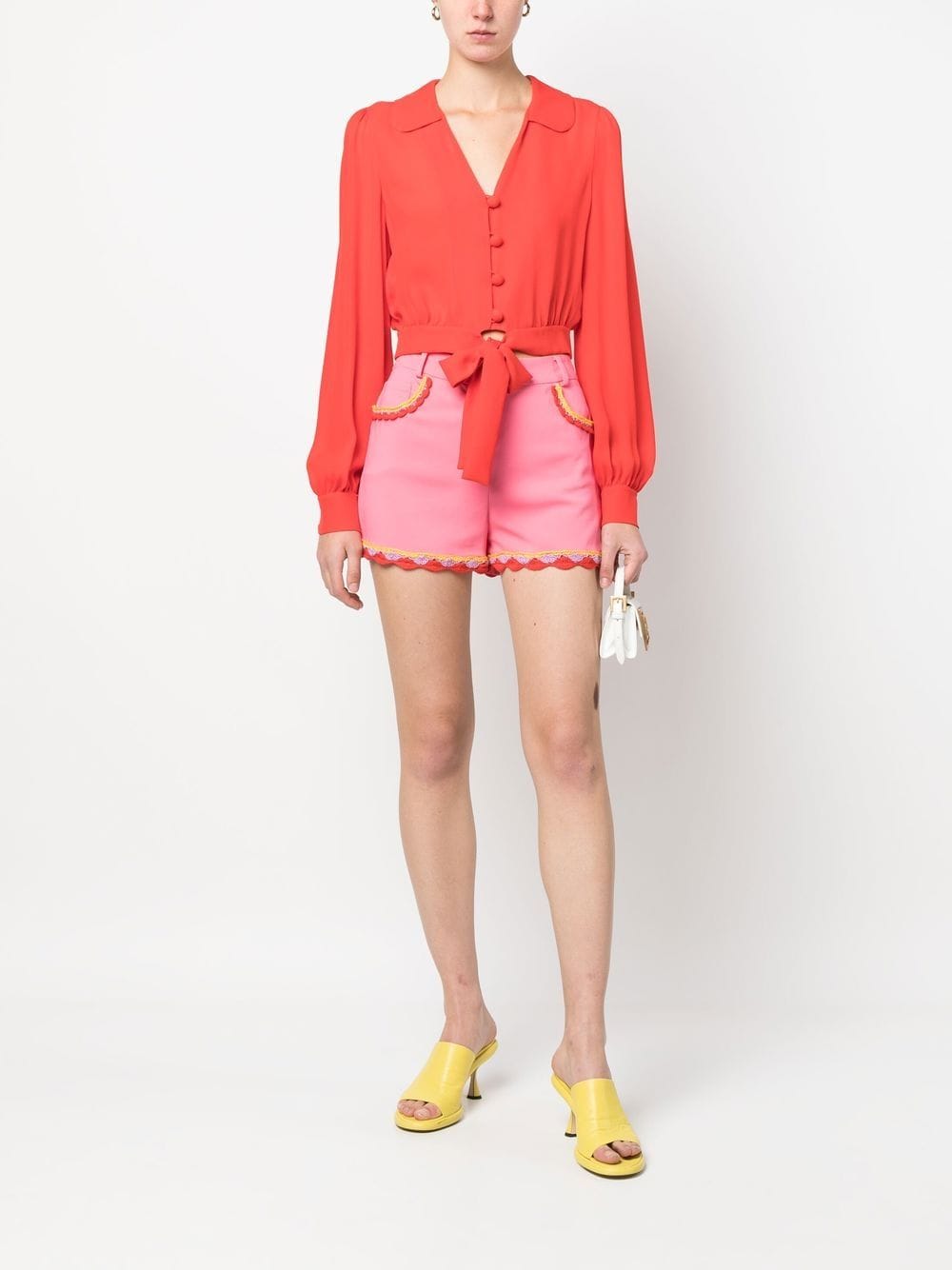 Moschino Zijden blouse - Rood