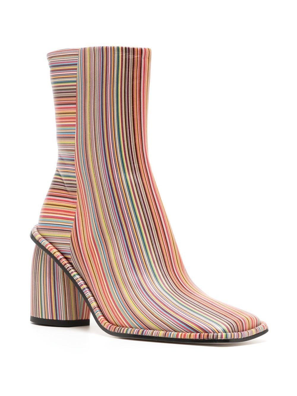 Shop Paul Smith Amber 80mm Square Toe Boots In Multicolour