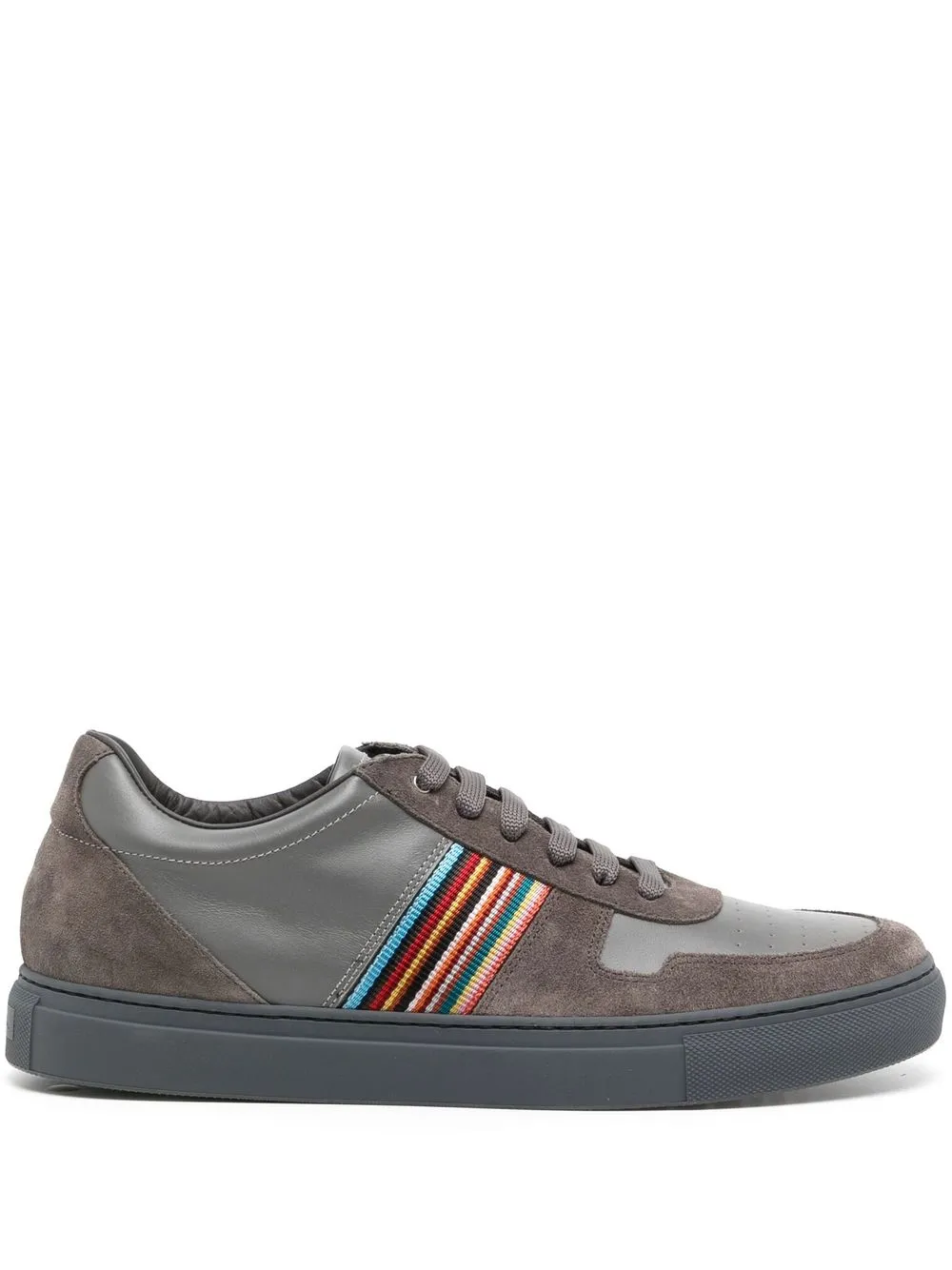 

Paul Smith stripe-detail leather sneakers - Grey