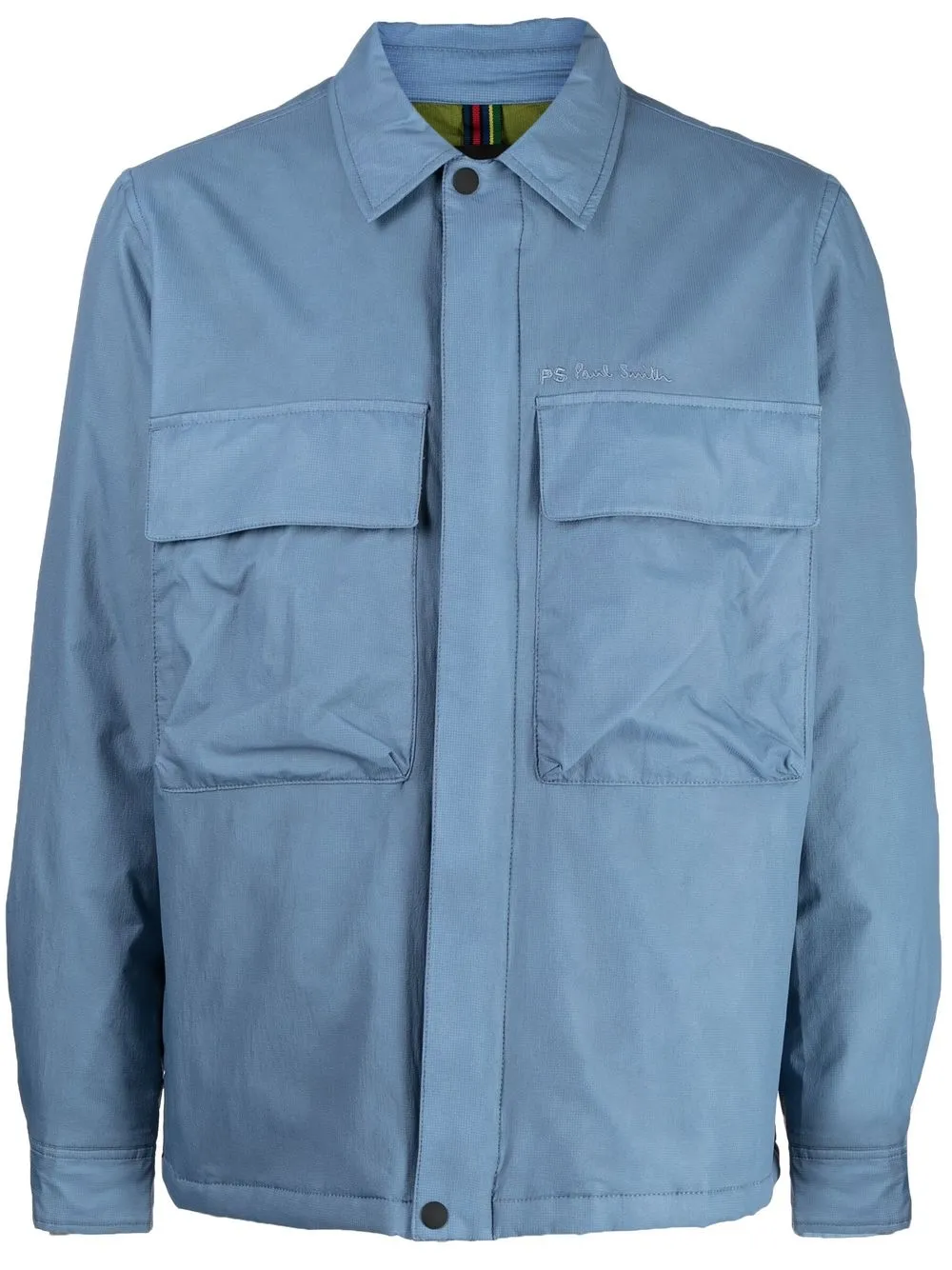 

PS Paul Smith petrol classic bomber jacket - Blue