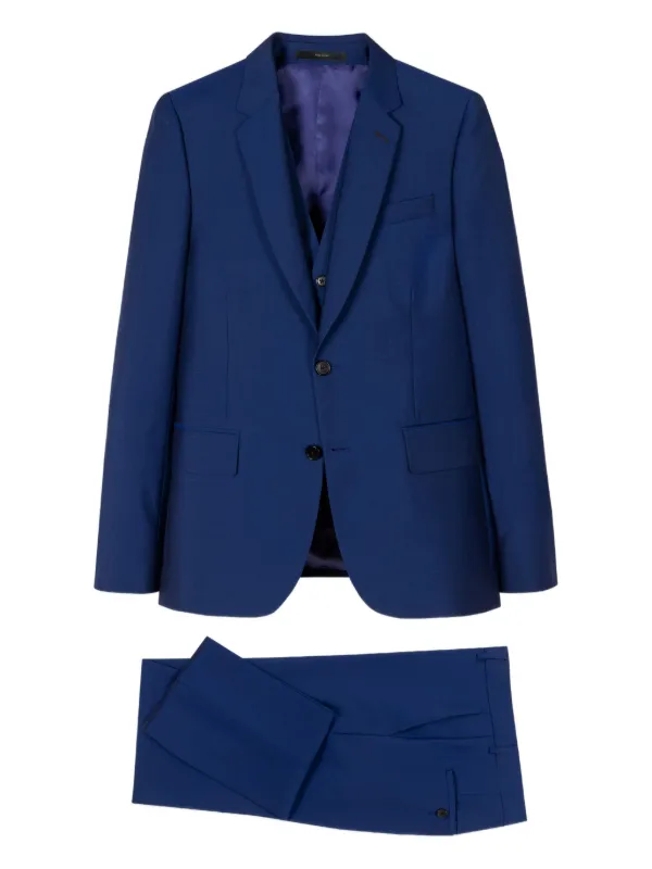 希少✨Paul Smith SOHO FIT スーツ セットアップ ブルー系 The Soho - Tailored-Fit Pale Blue Check Wool Suit