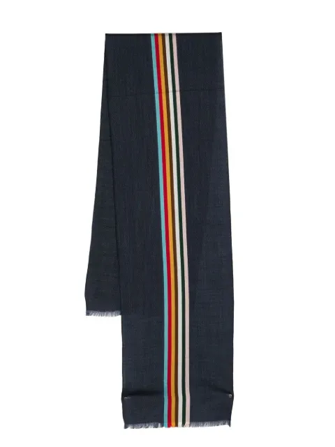 Paul Smith logo-stripe scarf