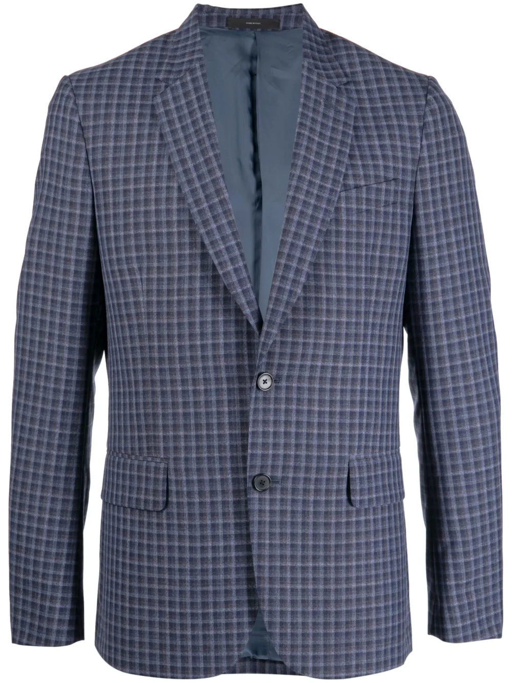 Paul Smith The Soho Plaid-check Blazer In Blue