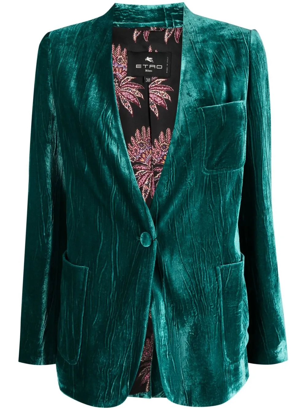 

ETRO single-breasted blazer - Green