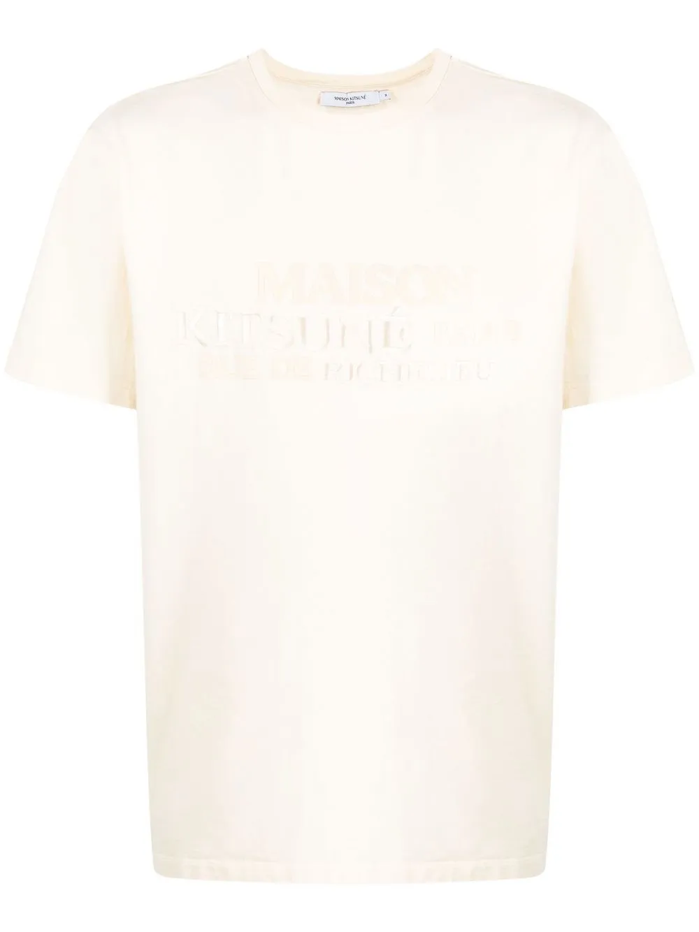 

Maison Kitsuné logo-print short-sleeved T-shirt - Neutrals