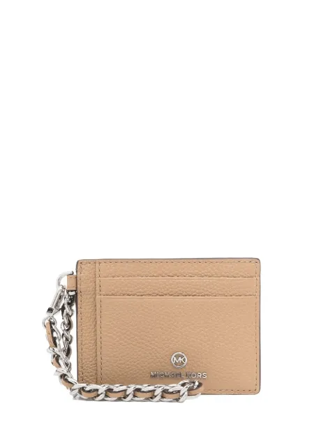 Michael Michael Kors tarjetero con cadena pequeño