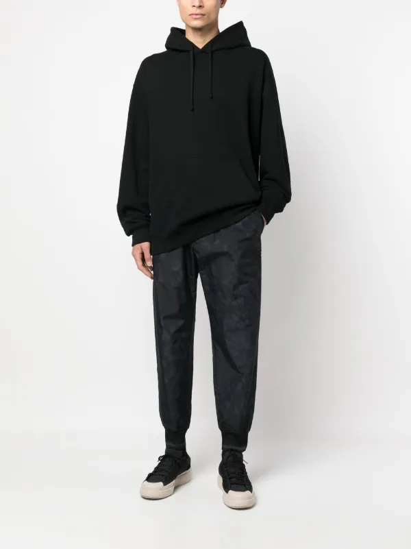Y-3 leopard-print tapered-leg Track Pants | Black | FARFETCH KW