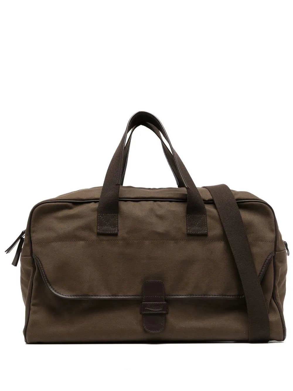 

Leathersmith of London canvas weekender bag - Brown