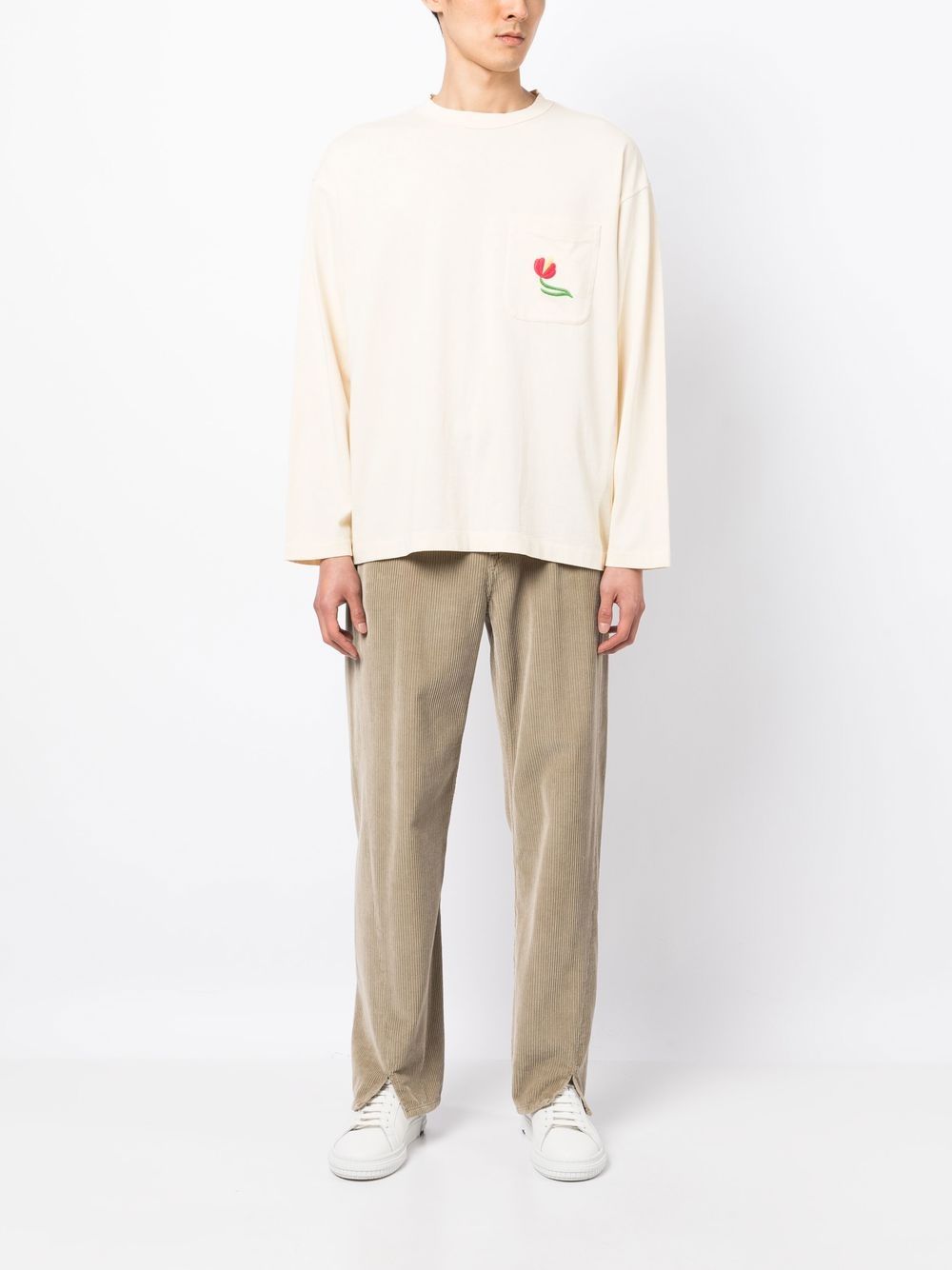 ymc monterey long-sleeve t-shirt - yellow