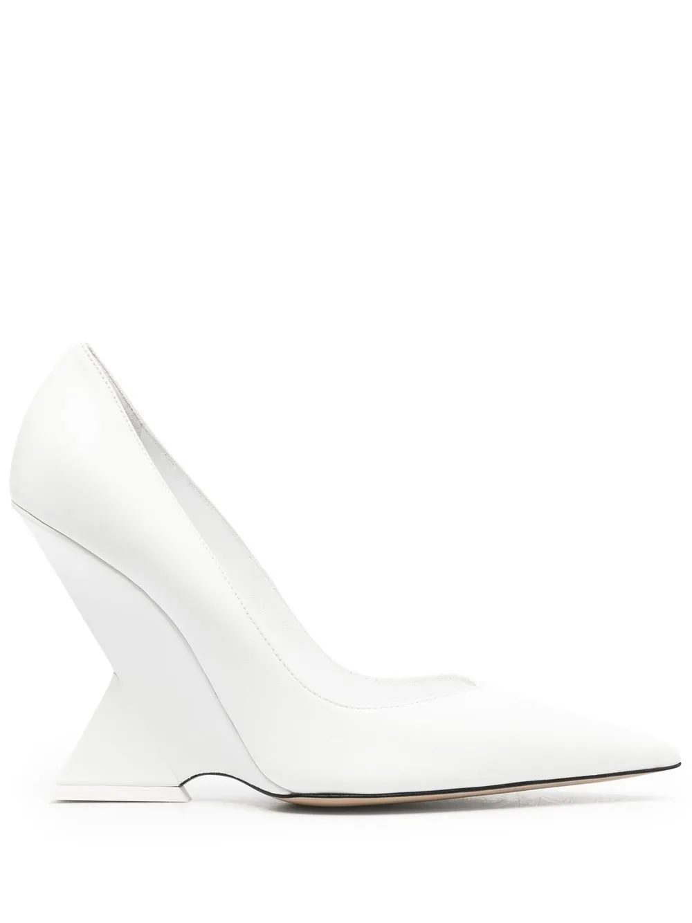 Attico Cheope Pointed Toe Pump In White