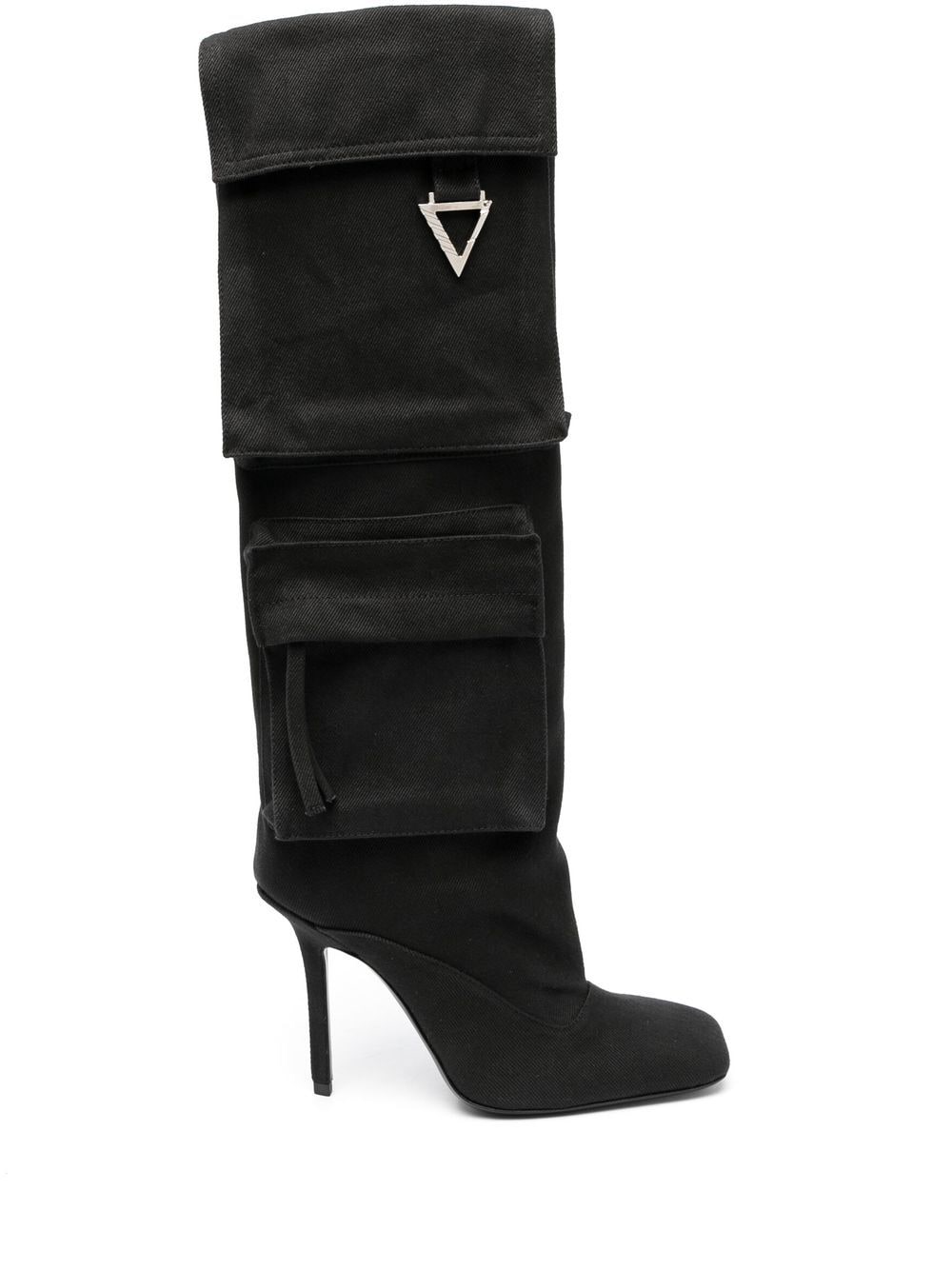 Shop Attico Sienna 105mm Stiletto Boots In Black