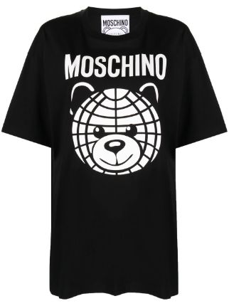 Moschino Teddy Bear logo-print T-shirt - Farfetch