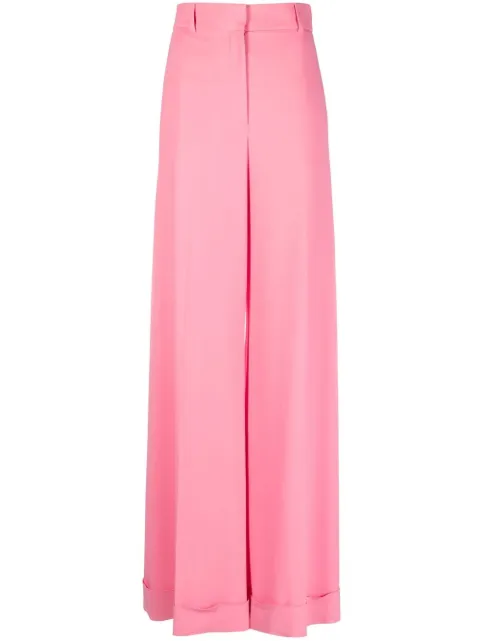 Moschino pantalones palazzo con tiro alto