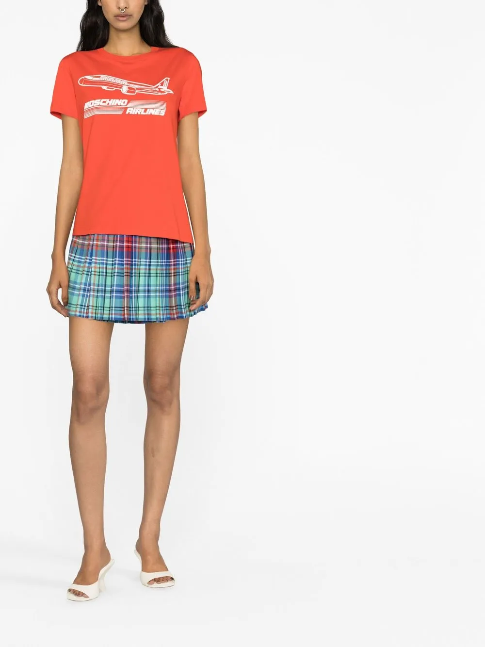 Moschino T-shirt met print - Rood
