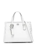 Michael Kors leather logo-plaque handbag - White