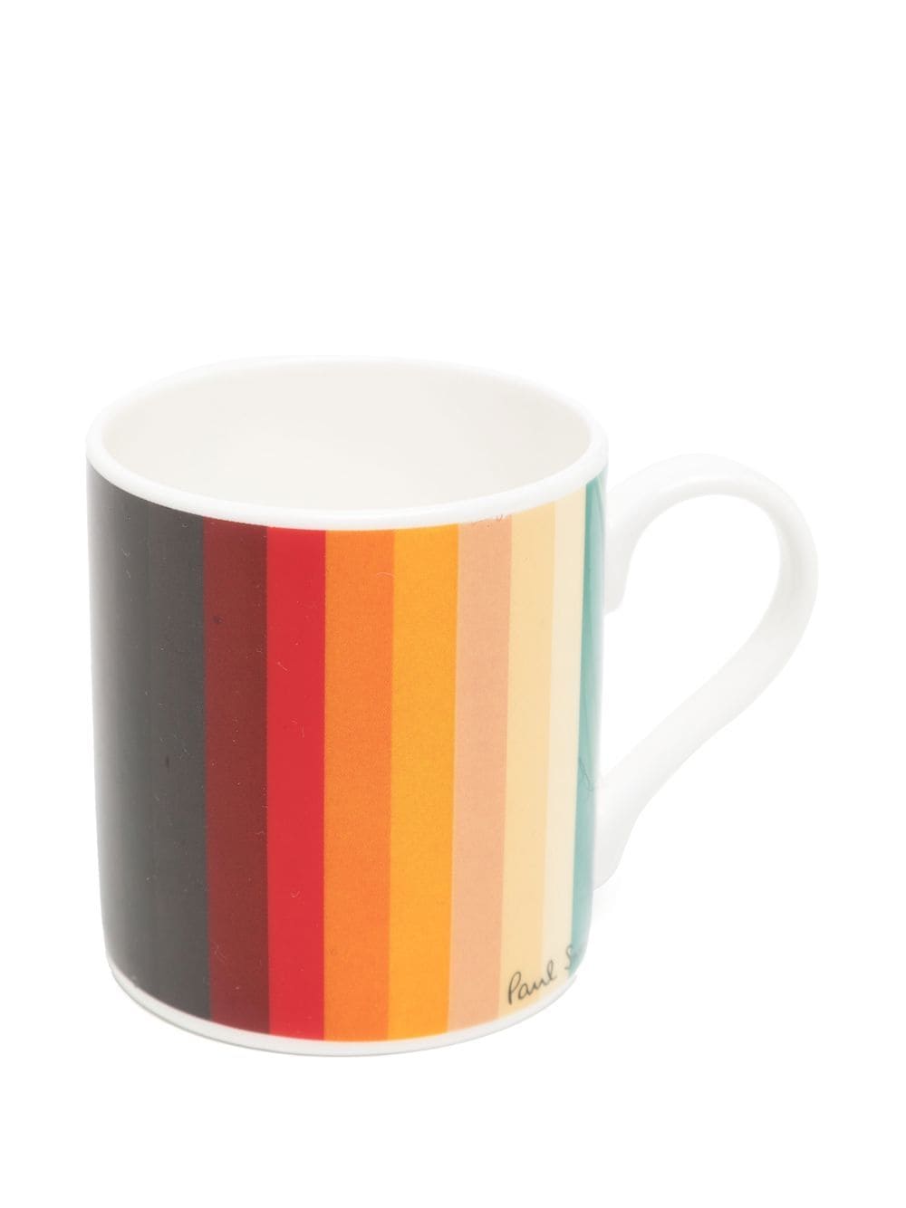 Shop Paul Smith Multi-stripe Mug In White