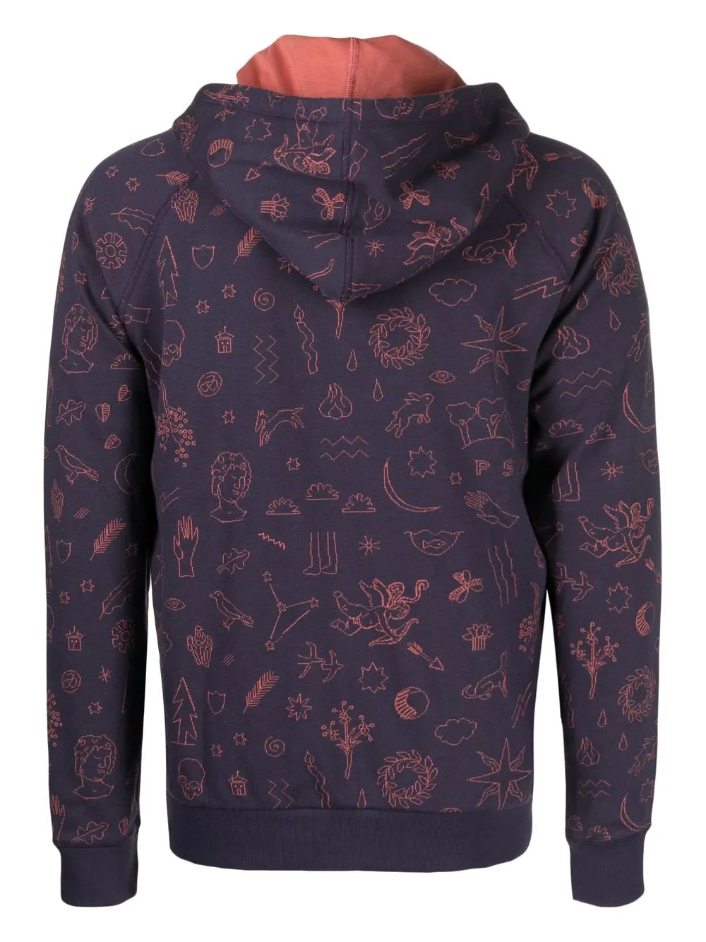Paul Smith Hoodie met print - Paars
