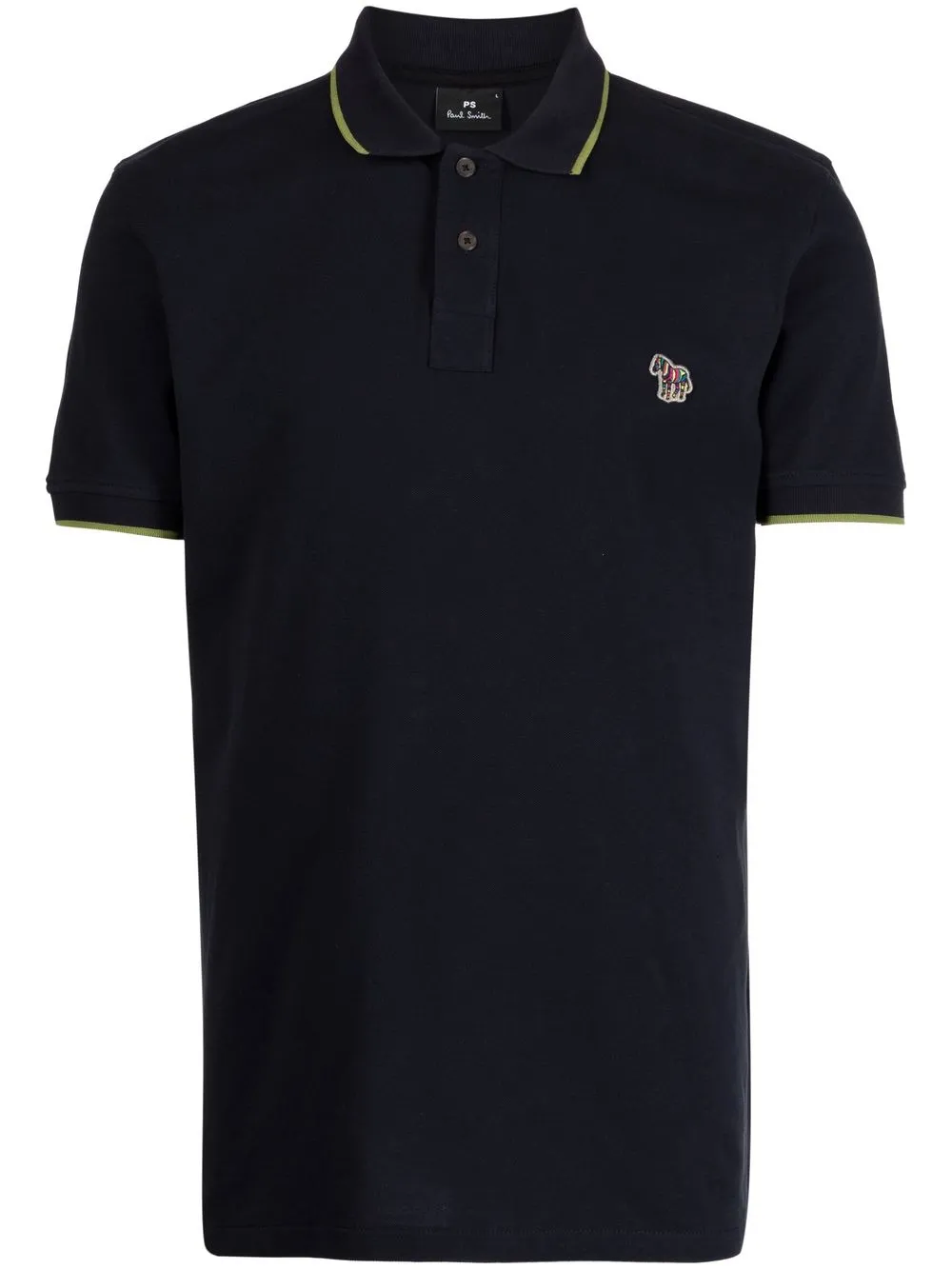 

PS Paul Smith playera tipo polo con parche Zebra - Azul