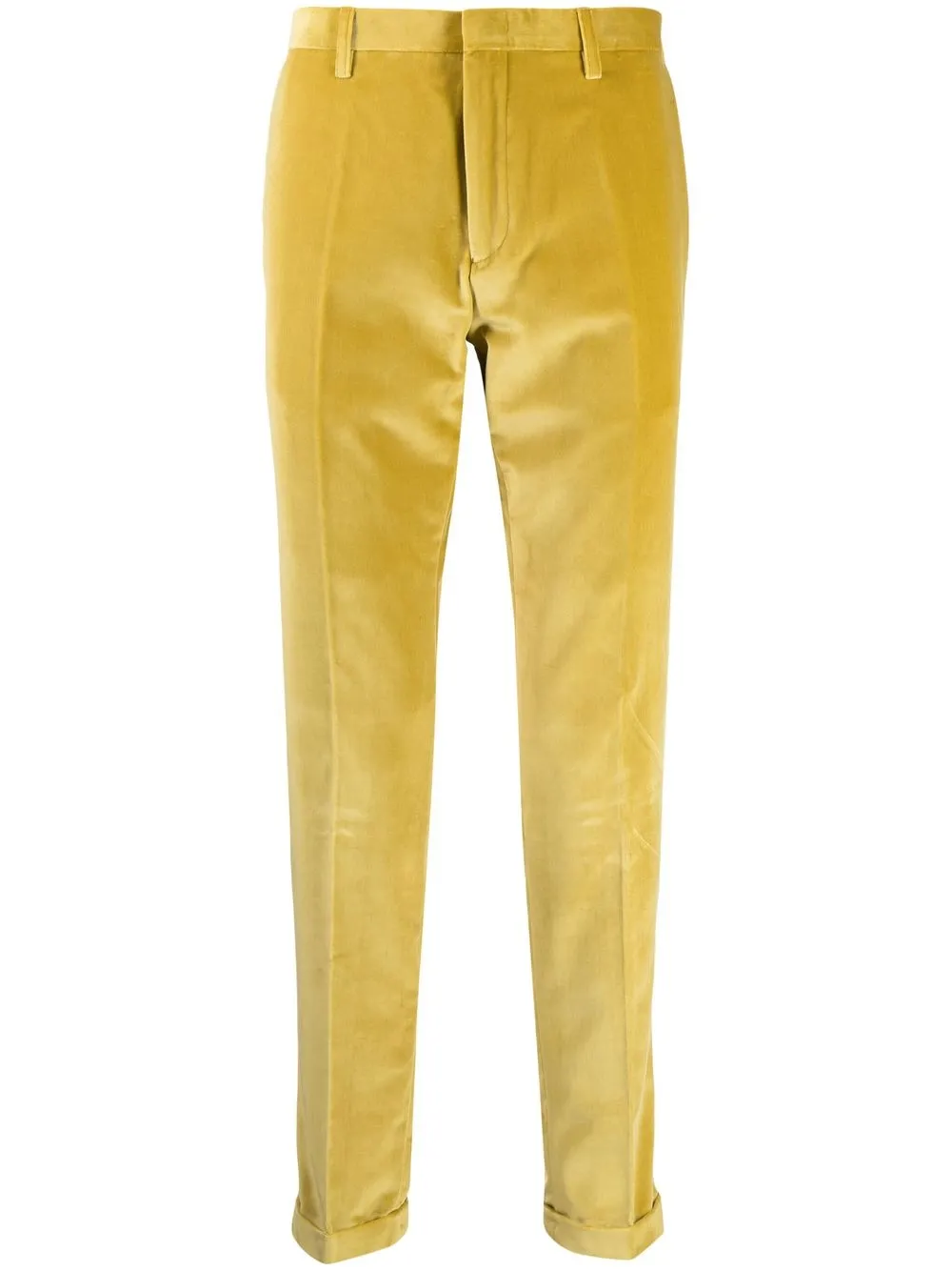 

Paul Smith pressed-crease velvet trousers - Yellow