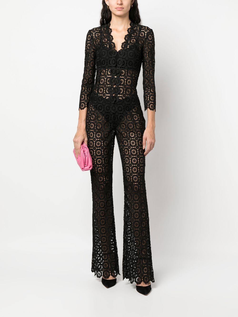 Moschino Jumpsuit met patroon - Zwart