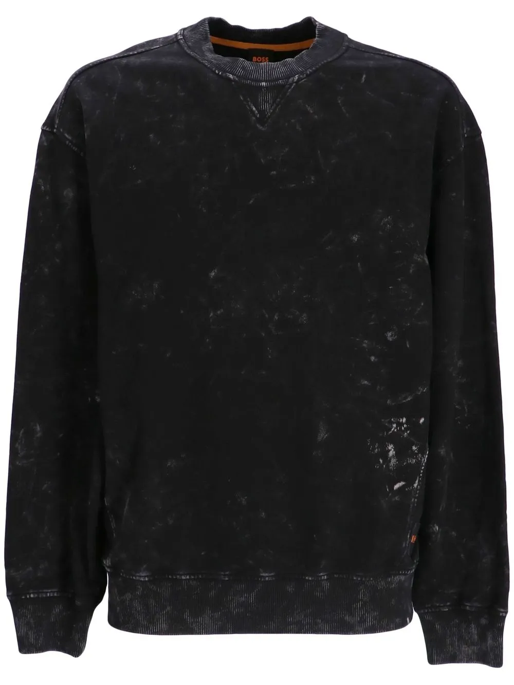 

BOSS sudadera Snow Wash - Negro