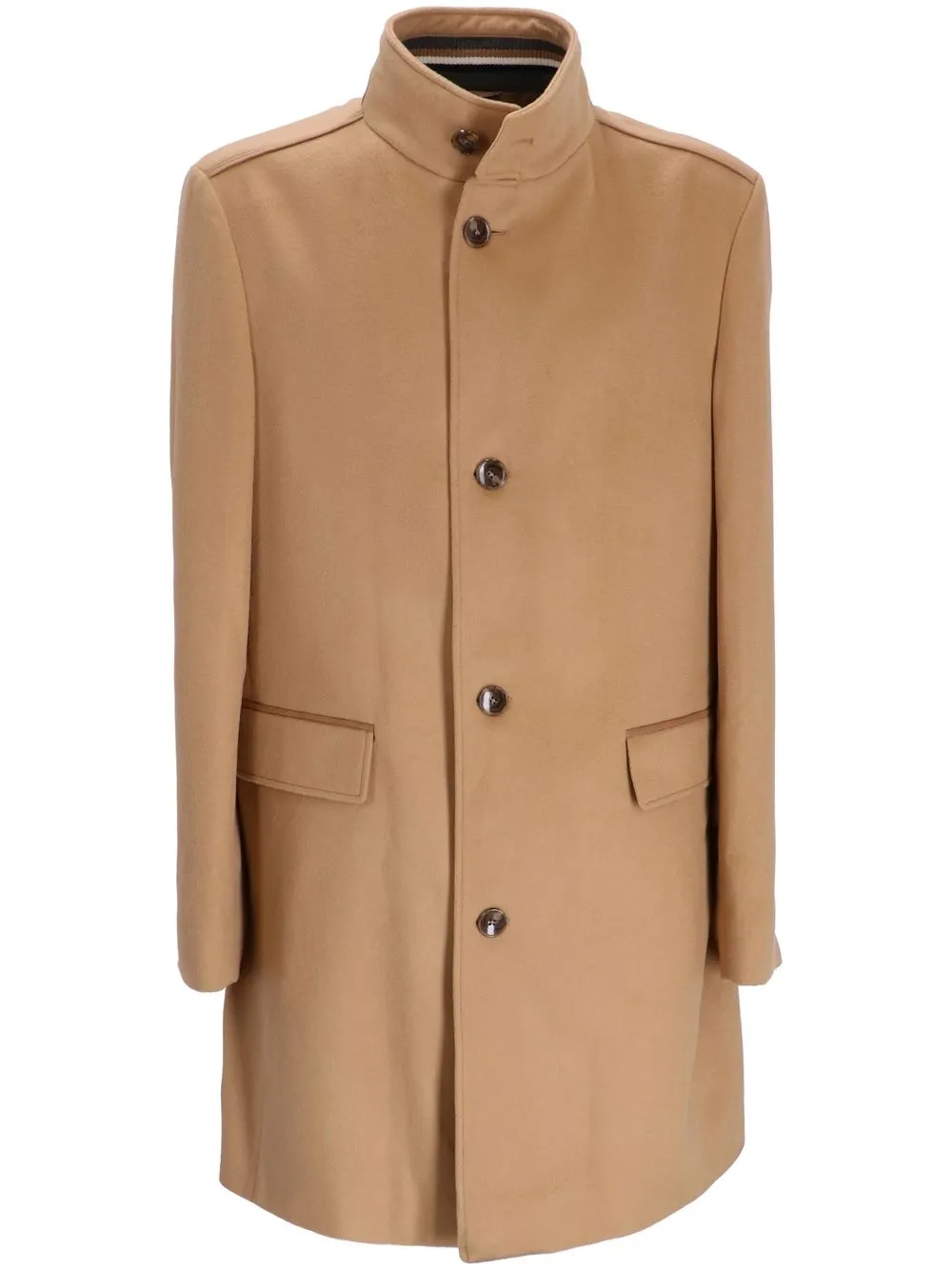 

BOSS single-breasted wool coat - Brown