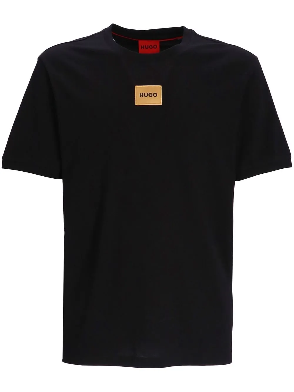 

HUGO logo-patch crew-neck T-shirt - Black