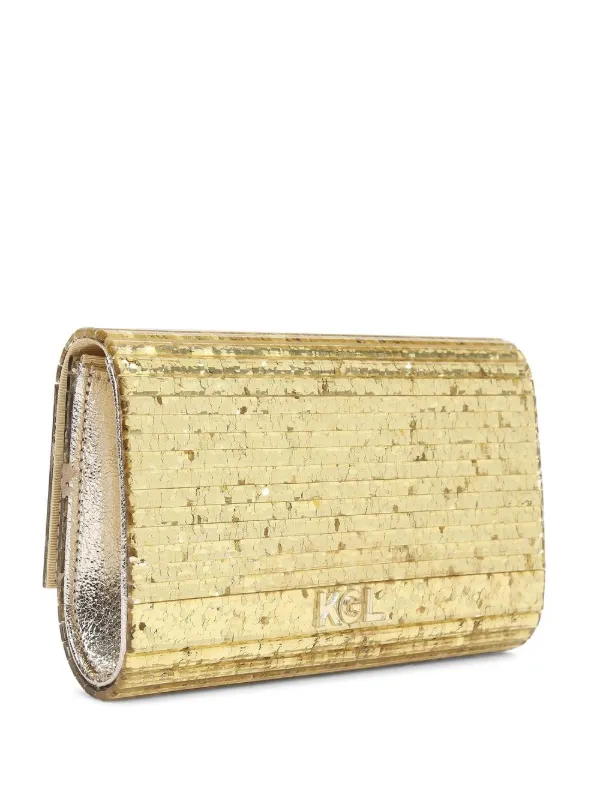 Kurt geiger gold clutch bag 2025