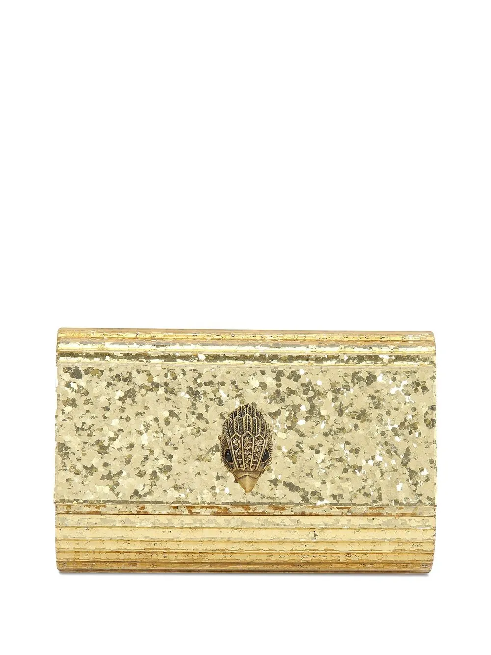 

Kurt Geiger London plaque-detail clutch bag - Gold