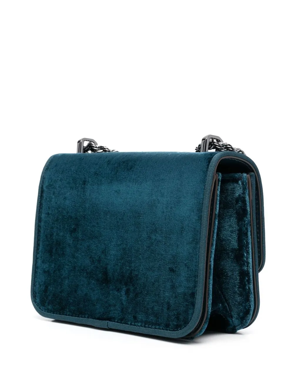 Tory Burch Women's Small Eleanor Convertible Velvet Shoulder Bag In Blu