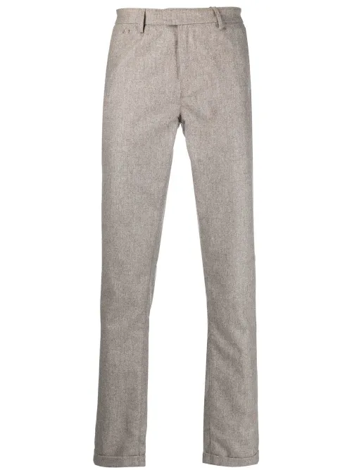 Pantalon en flanelle à coupe droite - Sartoria Tramarossa - Modalova
