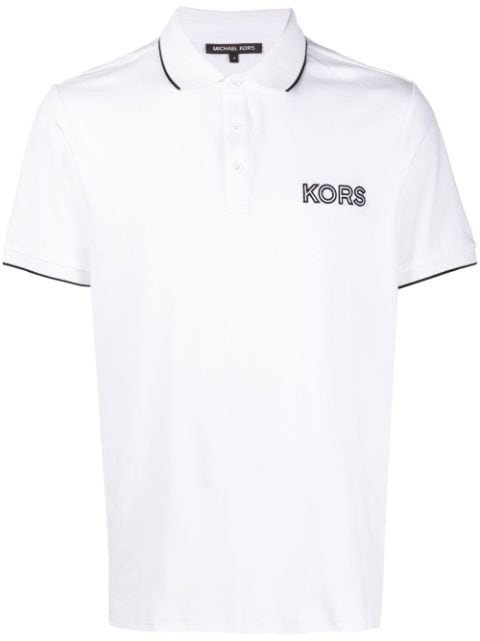 Michael Kors - logo-embroidered short-sleeved polo shirt