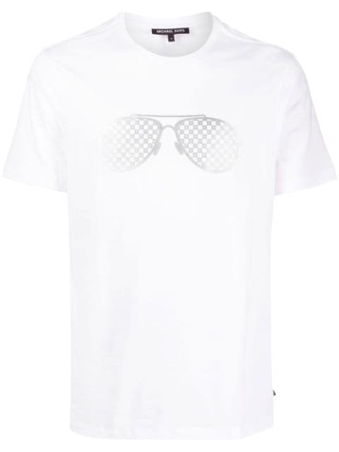 Michael Kors - Sunglasses-print round-neck T-shirt