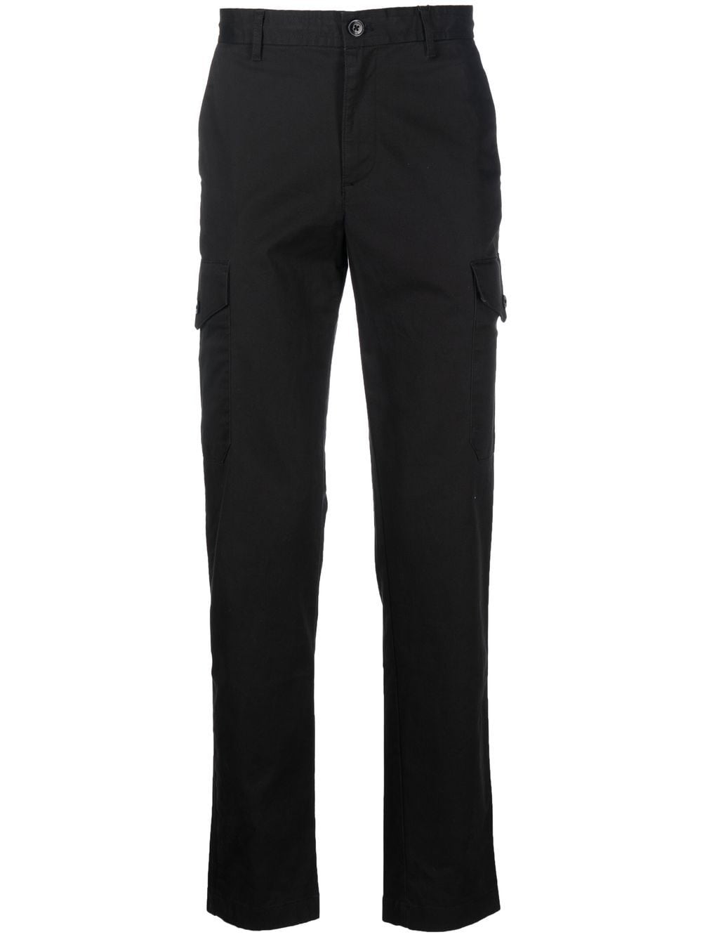 Michael Kors Tapered Cargo Trousers In 001 Black