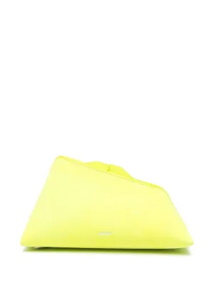 Yellow suede clutch bag hot sale