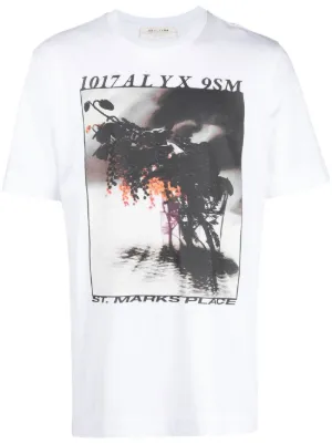 1017 ALYX 9SM Techno ロゴプリント Tシャツ | ブラック | FARFETCH JP