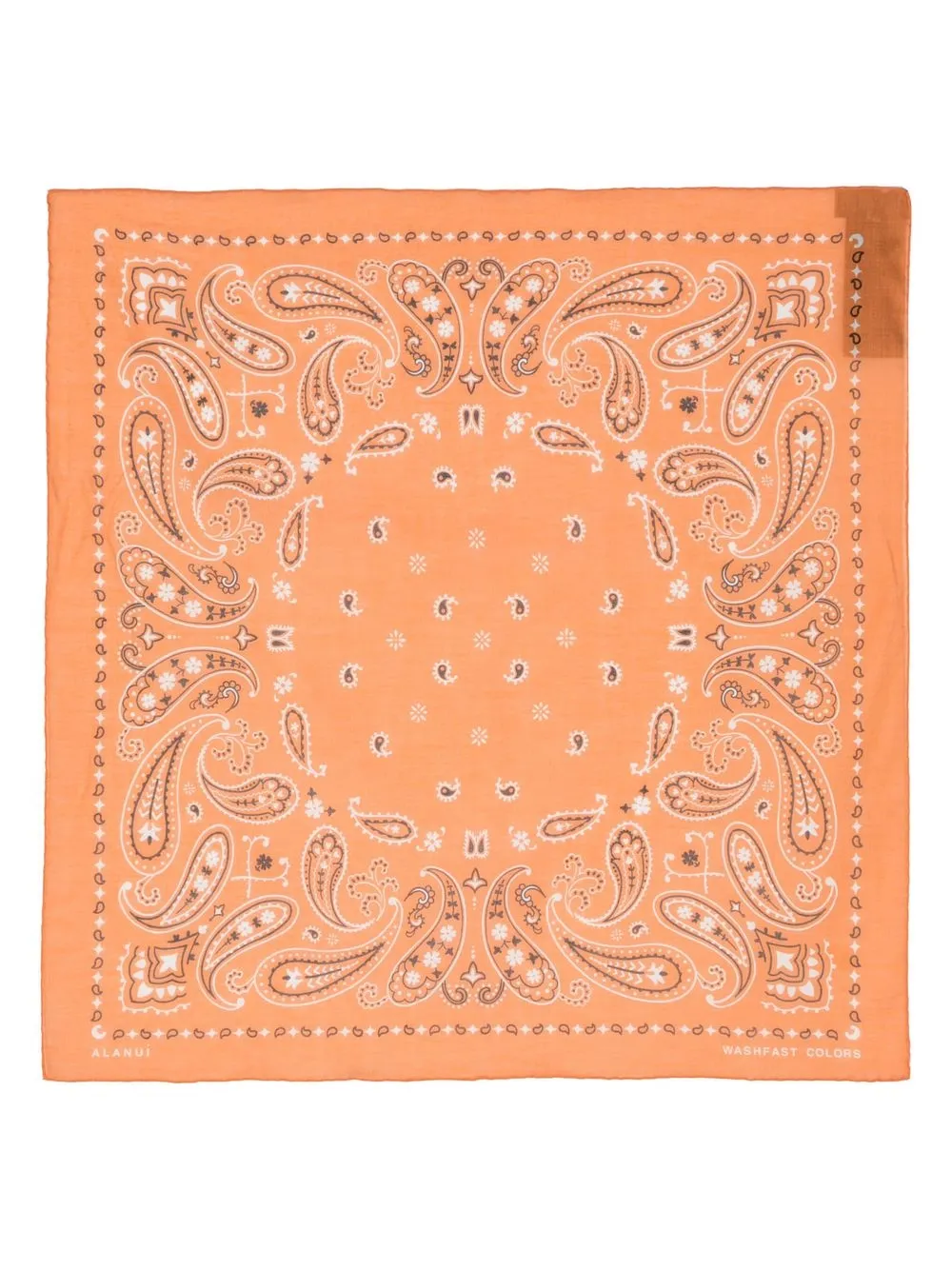 

Alanui bandana-print cotton scarf - Orange